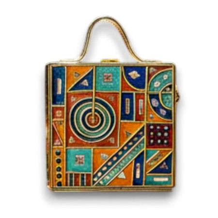 Handcrafted Vegan Leather Fancy Lippan Mirror Sling Bag